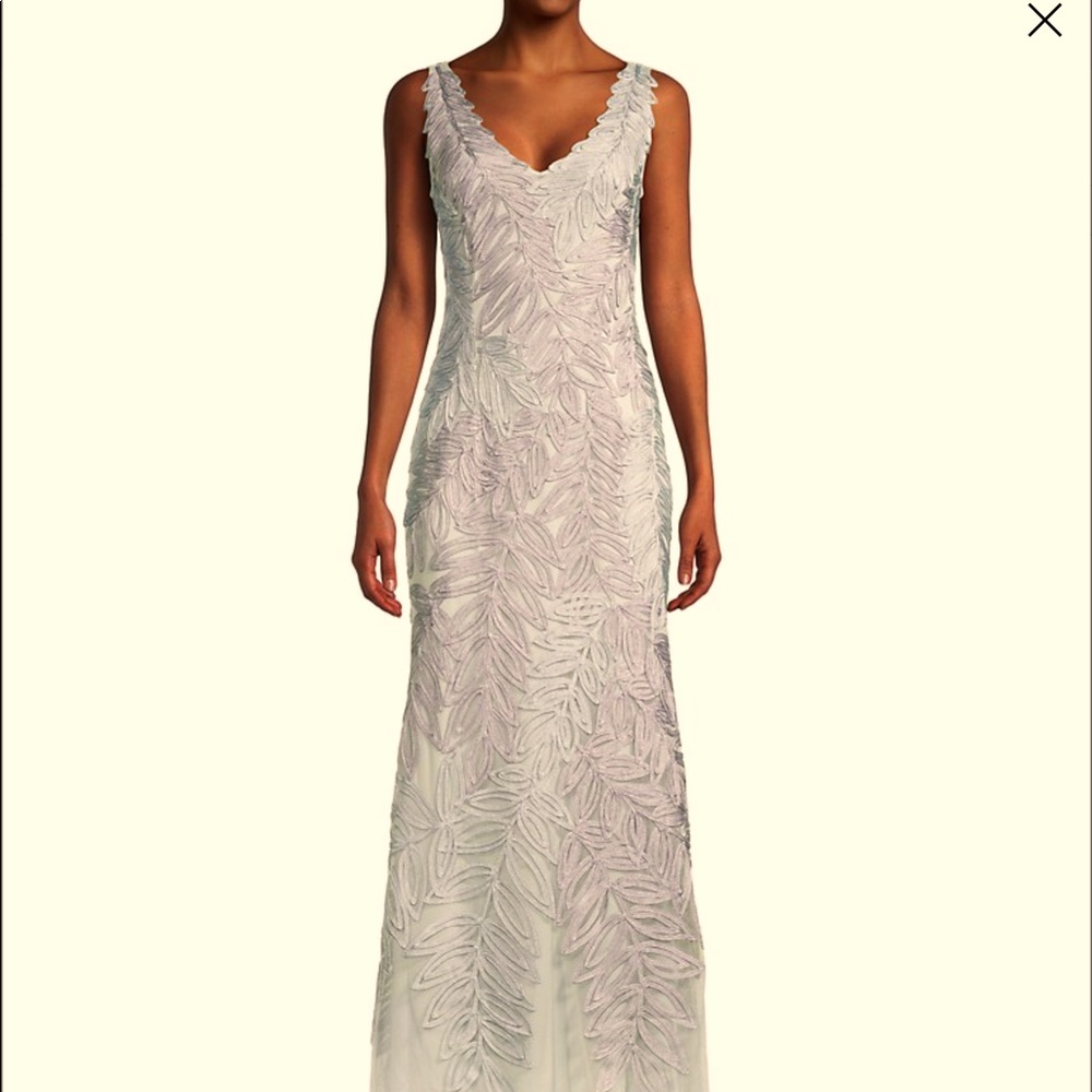 Mother of bride gown blue gray very detailed